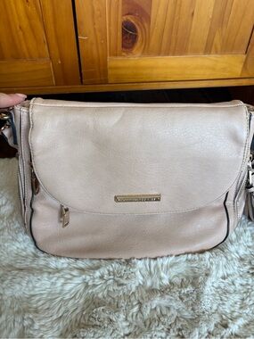 Poppy and peonies downtown bag in blush